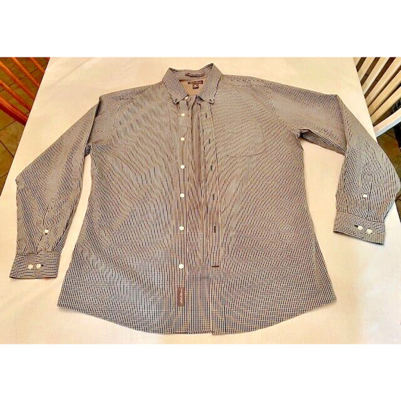 Eddie Bauer Mens Dress Shirt Wrinkle Free Classic Fit Size Large - Picture 1 of 7